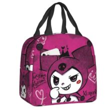 Kawaii Cartoon Kuromi Lunch Bag For Student Kawaii Cartoon Kuromi Lunch Bag For Student