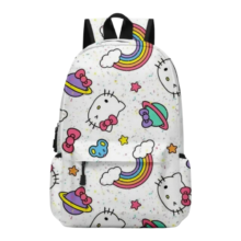 Kawaii Cartoon Hello Kitty Nylon Backpack Kawaii Cartoon Hello Kitty Nylon Backpack