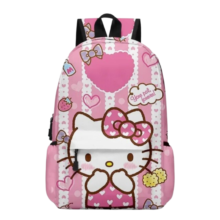 Kawaii Cartoon Hello Kitty Nylon Backpack For Student Kawaii Cartoon Hello Kitty Nylon Backpack For Student