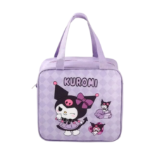 Cartoon Kawaii Sanrio Kuromi Lunch Bag Cartoon Kawaii Sanrio Kuromi Lunch Bag