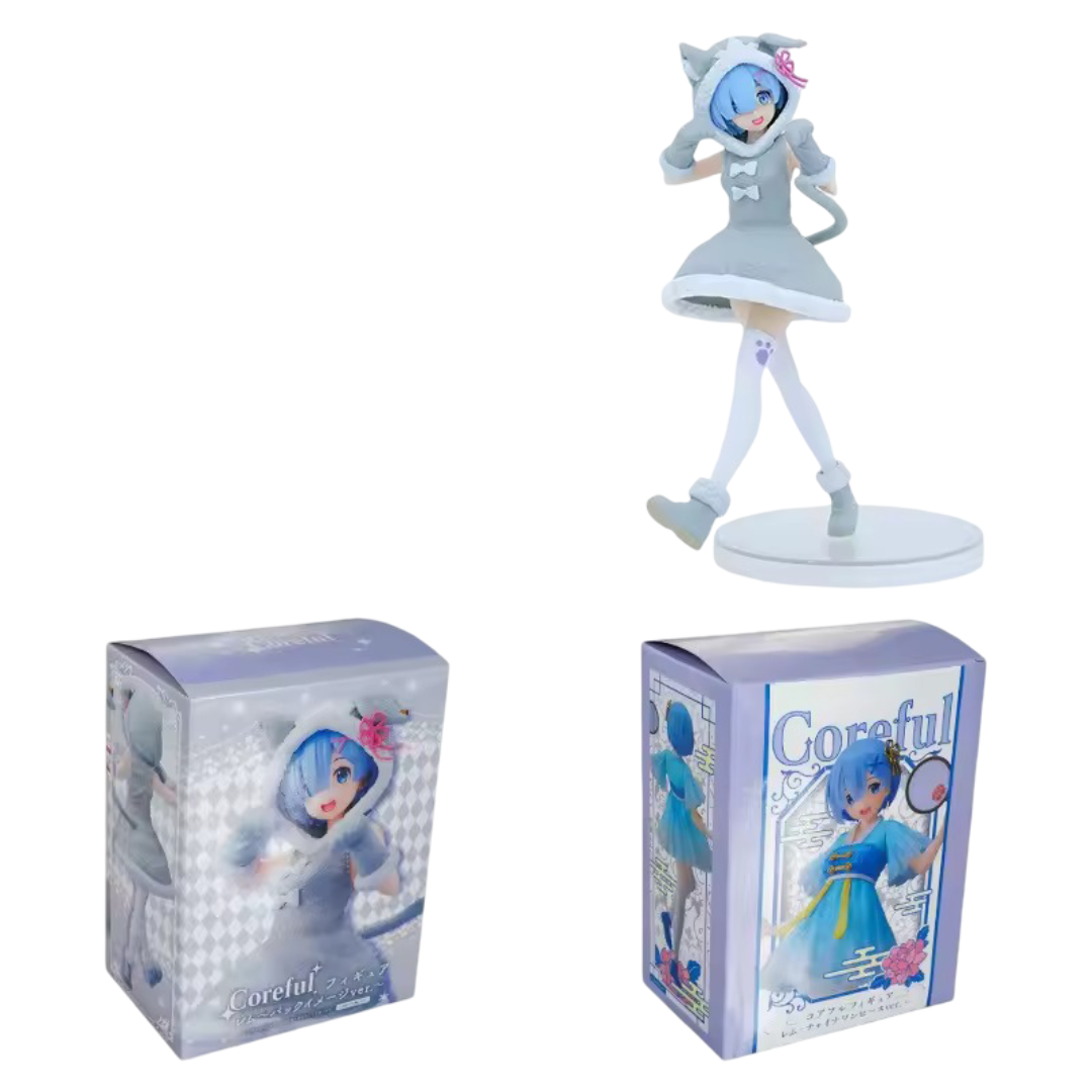 22cm Anime Kawaii Rem Puck Cat Toy