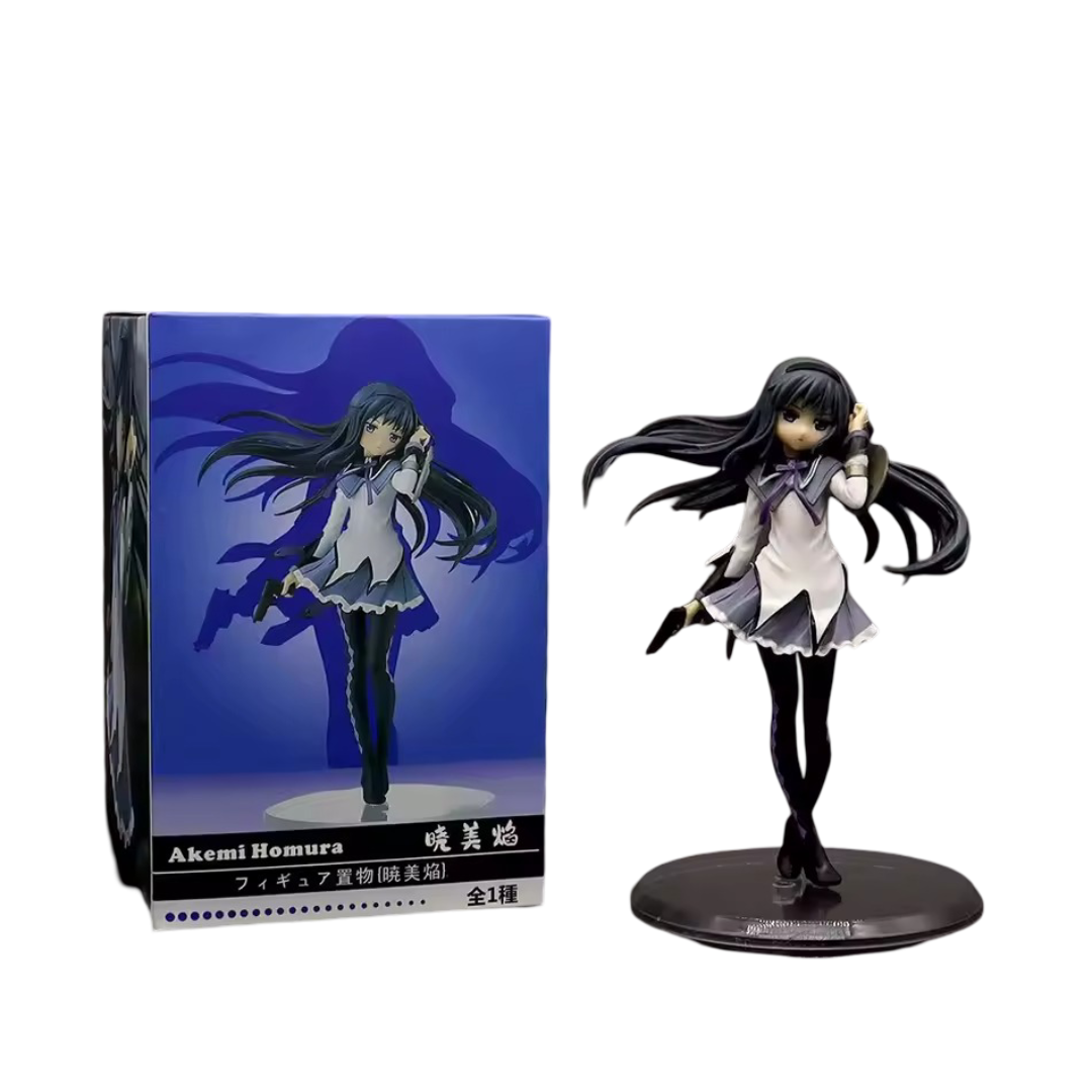 19cm Anime Kawaii Puella Magi Madoka Magica: Homura Akemi with Box Action Figure Toy