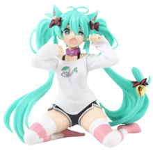 Anime Kawaii Hatsune Miku Neko T-Shirt Action Figure Toy Anime Kawaii Hatsune Miku Neko T-Shirt Action Figure Toy