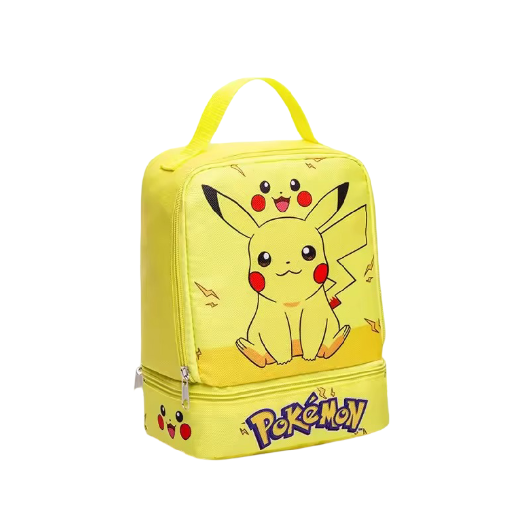 Kawaii Cartoon Pokemon Pikachu Canvas Lunch Bag