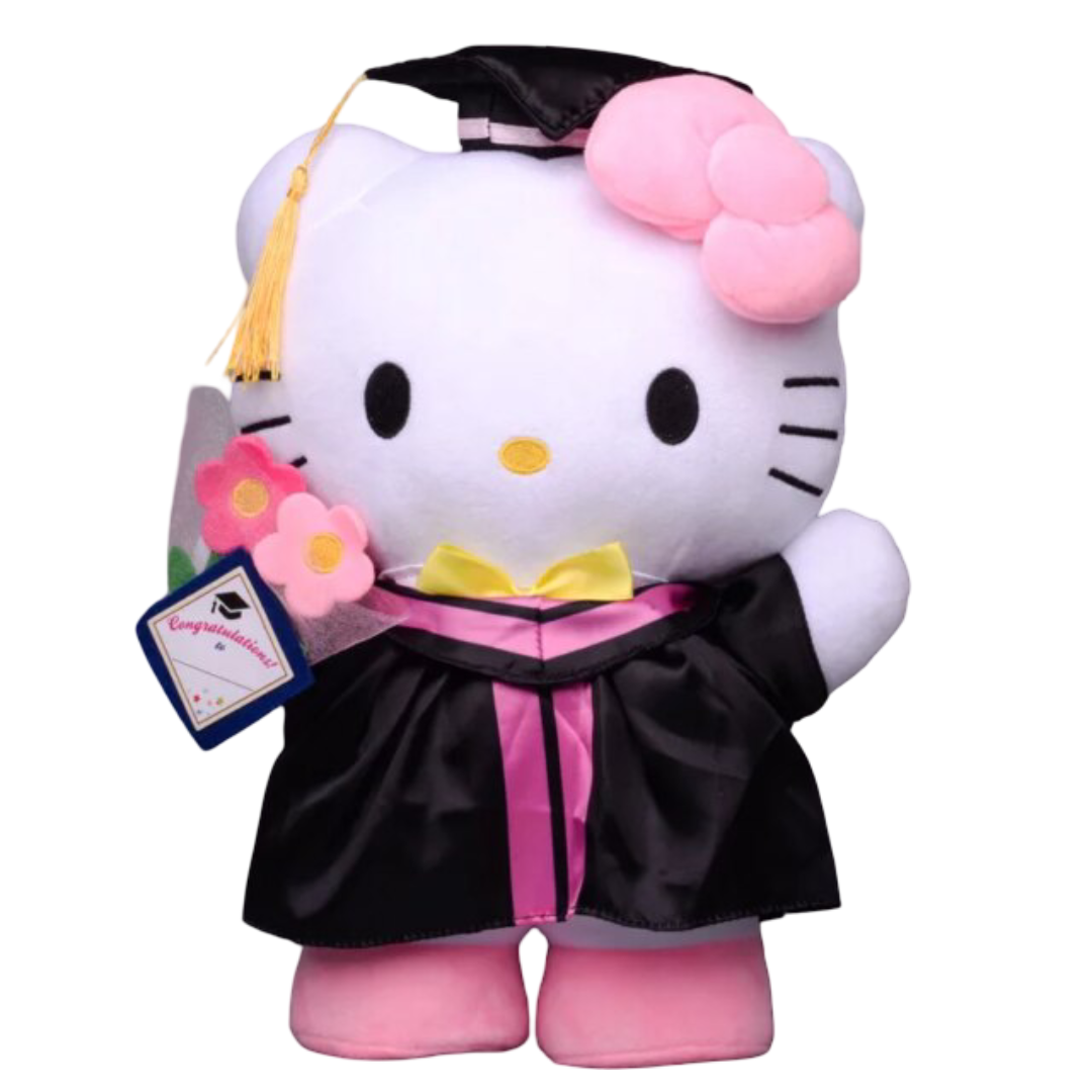 25cm Kawaii Hello Kitty Graduation Plush Toy
