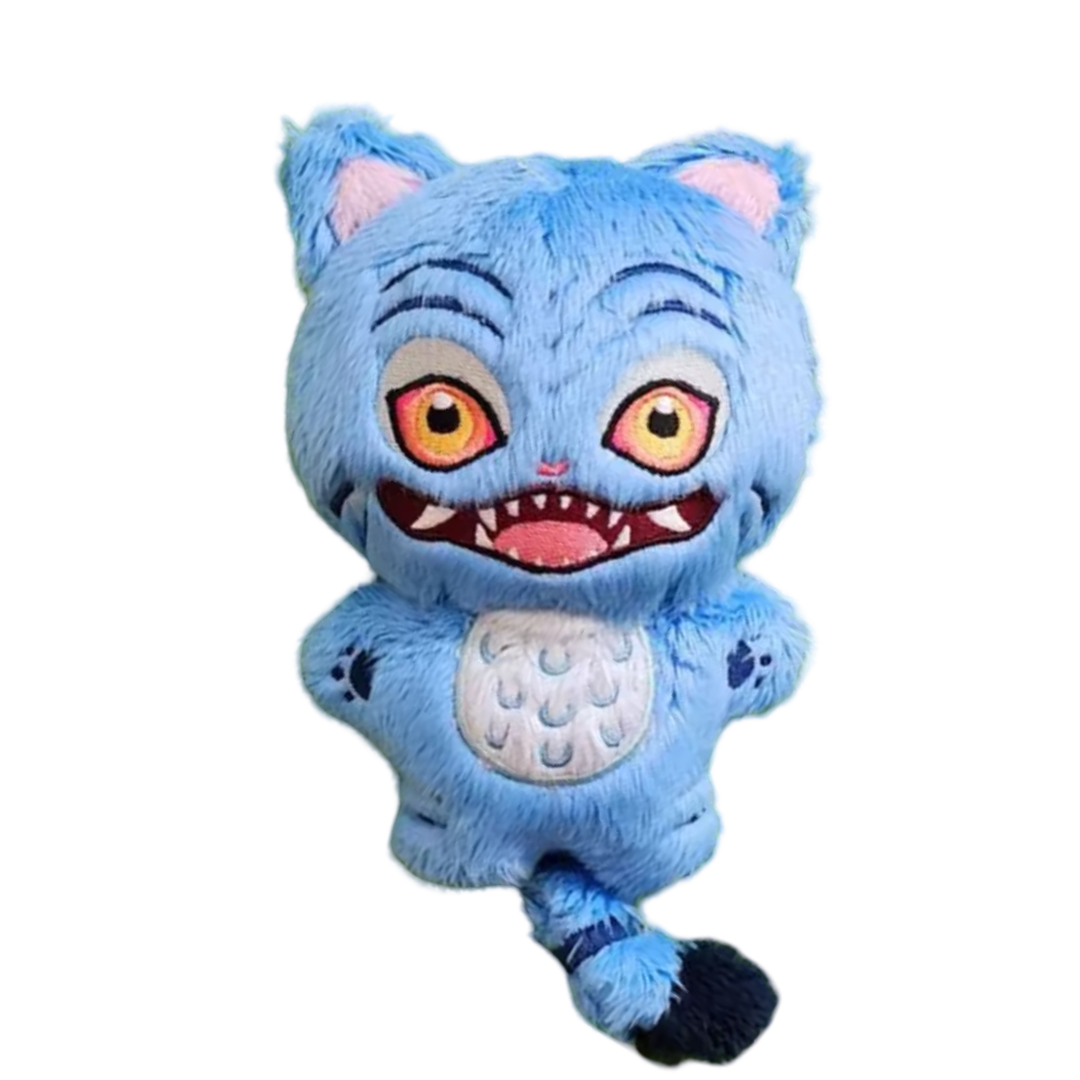 20cm KPop Demon Hunters Kawaii Blue Tiger Plush Toy