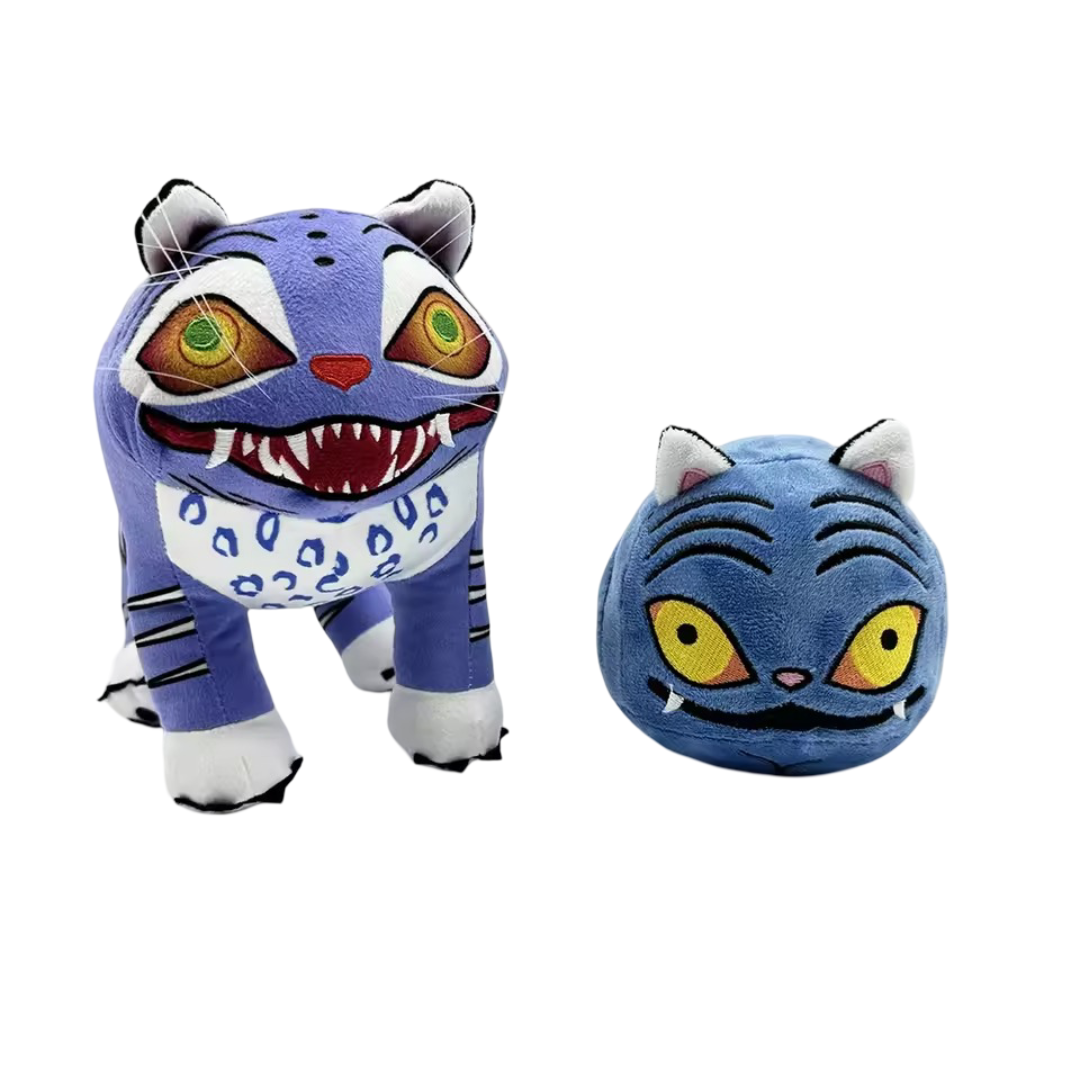 2Pcs Kawaii Kpop Demon Hunters Derpy Tiger Plush Toy