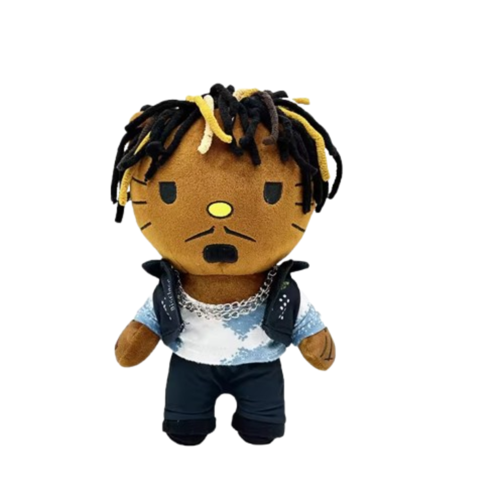 Kawaii Cartoon Hello Kitty Juice Wrld Plush Toy 