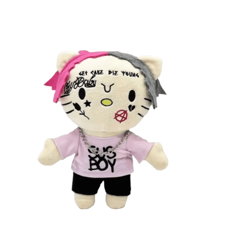 Kawaii Cartoon Hello Kitty Lil Peep Plush Toy 