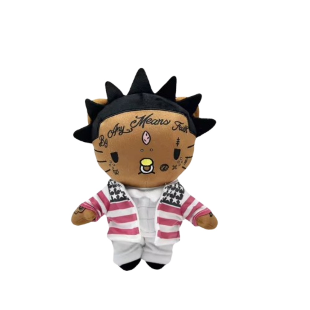 Kawaii Cartoon Hello Kitty Lil Uzi Vert Plush Toy 