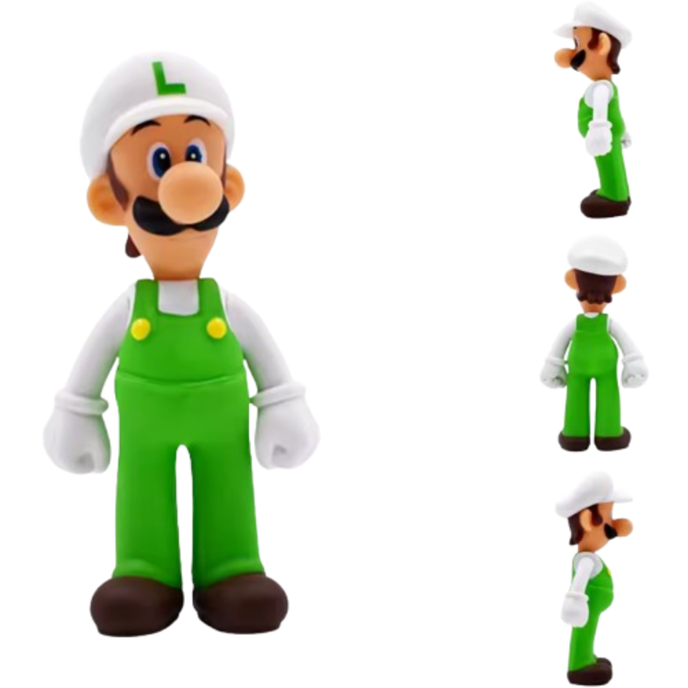 Cartoon Kawaii Super Mario Bros Luigi Action Figure Toy 