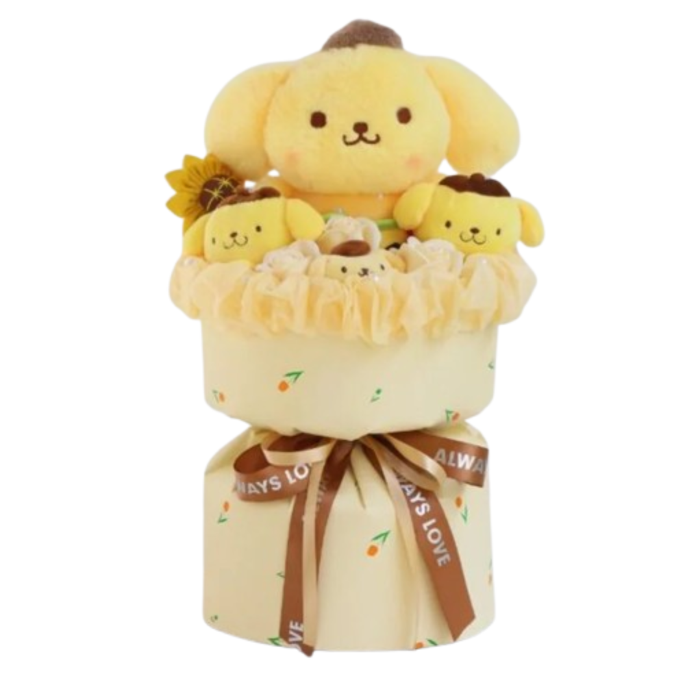 Kawaii Sanrio Pompompurin Soft Stuffed Plush Bouquet Kawaii Sanrio Pompompurin Soft Stuffed Plush Bouquet