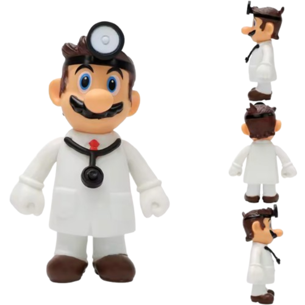 Cartoon Kawaii Super Mario Bros Doctor Mario Toy 