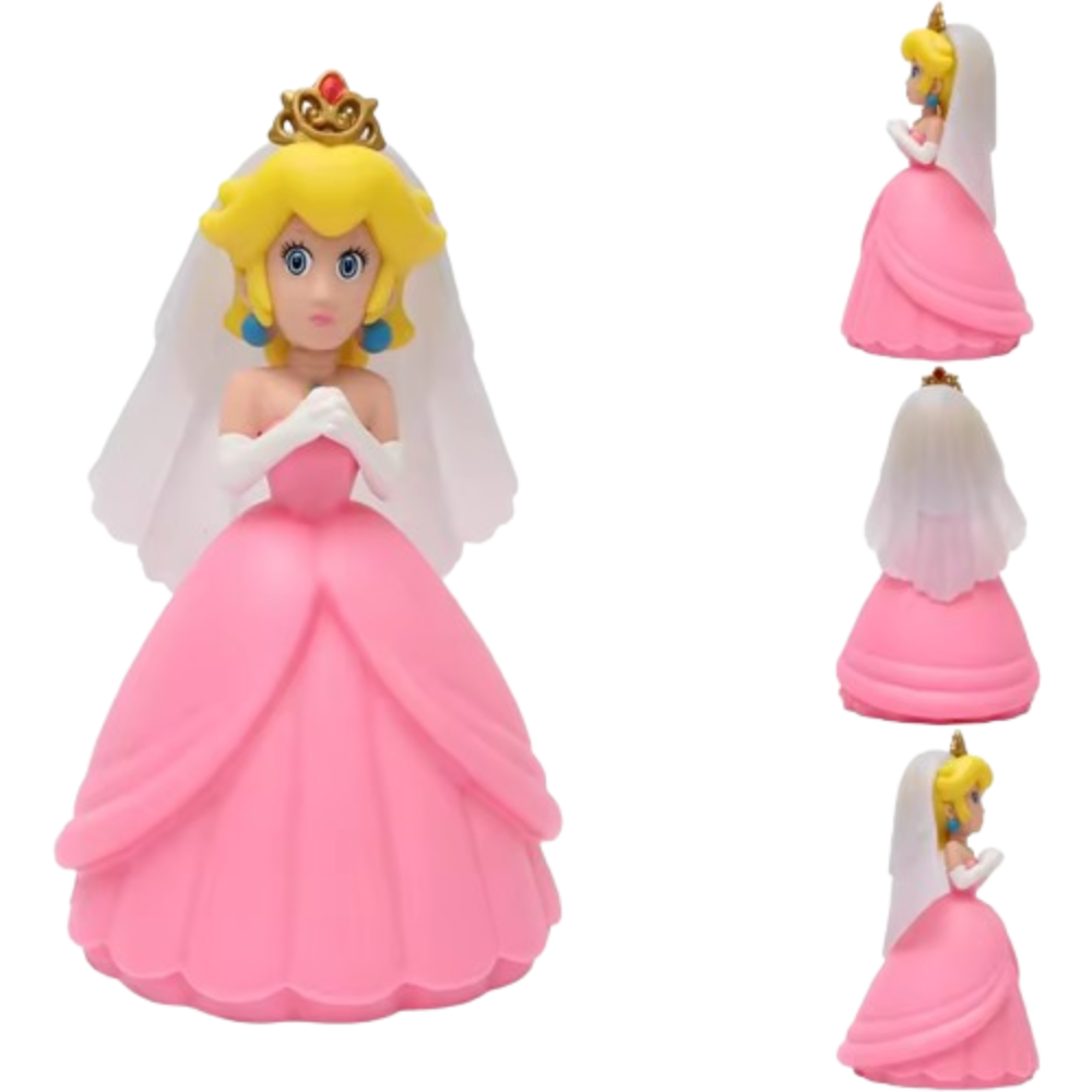 Cartoon Kawaii  Princess Peach Super Mario Bros Toy 