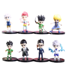 8Pcs Anime Kawaii Hunter x Hunter Character Toy 8Pcs Anime Kawaii Hunter x Hunter Character Toy