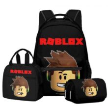 3Pcs/Set Kawaii Roblox Character School Backpack 3Pcs/Set Kawaii Roblox Character School Backpack