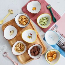 Cartoon LittleTwinStars Kawaii Ceramic Flavor Plate Cartoon LittleTwinStars Kawaii Ceramic Flavor Plate