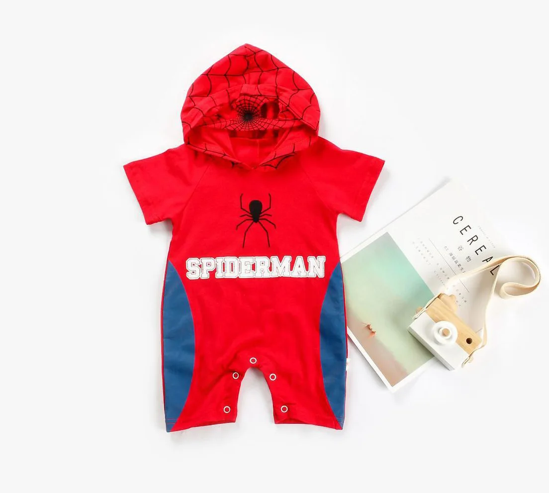 Super Heroes Hooded Kawaii Short Sleeve Cosplay Costume