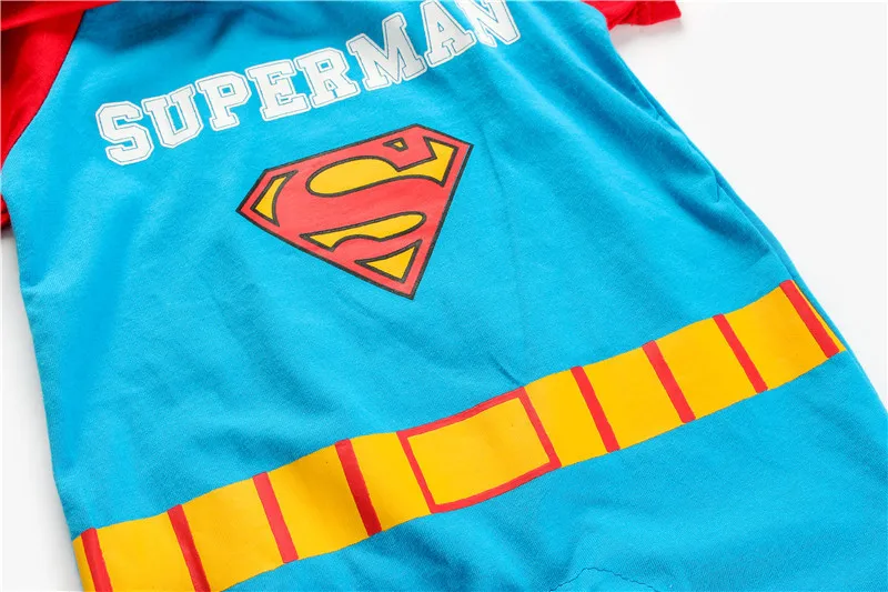 Super Heroes Hooded Kawaii Short Sleeve Cosplay Costume