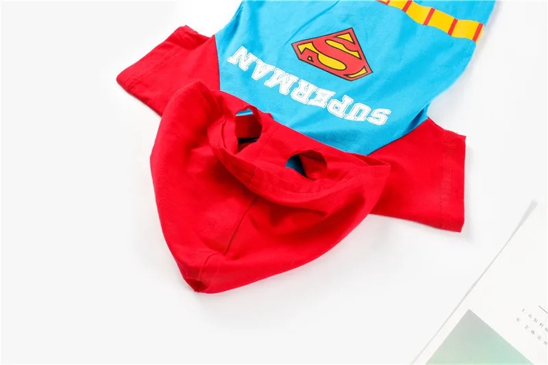 Super Heroes Hooded Kawaii Short Sleeve Cosplay Costume