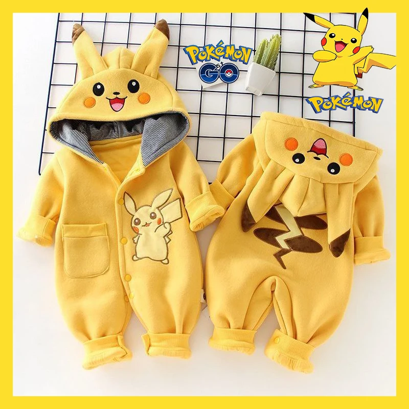 Pikachu Pokemon Newborn Baby Pyjama Pajama Kigurumi Onesie