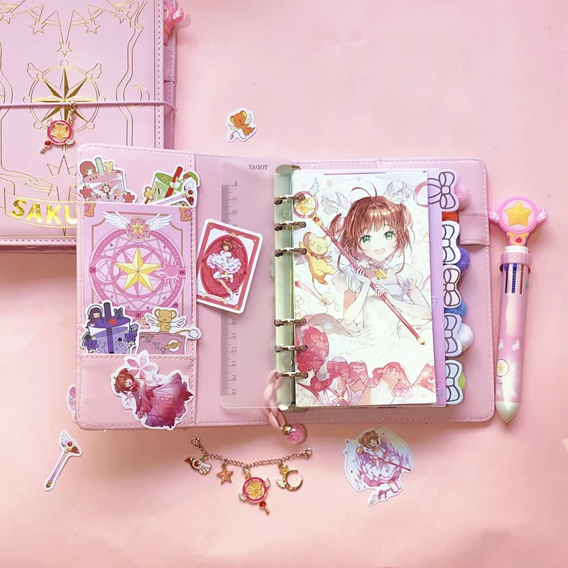 Anime Card Captor Sakura Handbook Kawaii Looseleaf Diary