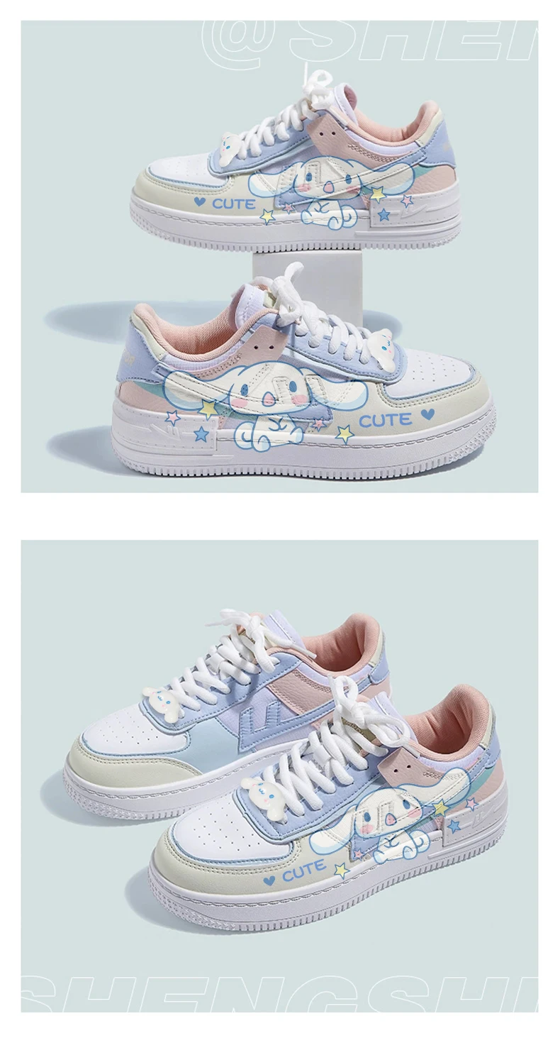 Kawaii Sanrio Series Shoes Cinnamoroll Kuromi My Melody Shoes Sneakers