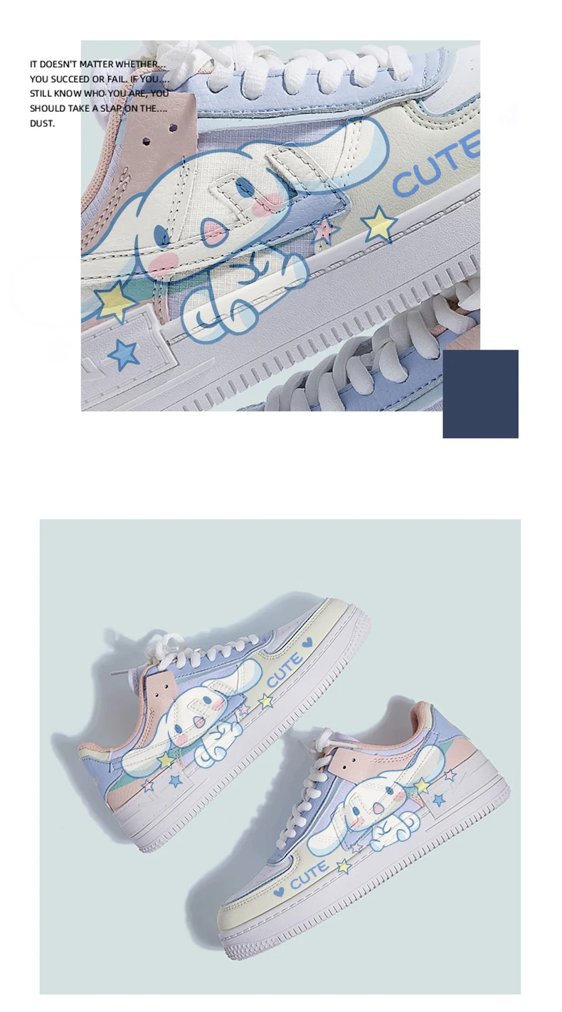 Kawaii Sanrio Series Shoes Cinnamoroll Kuromi My Melody Shoes Sneakers