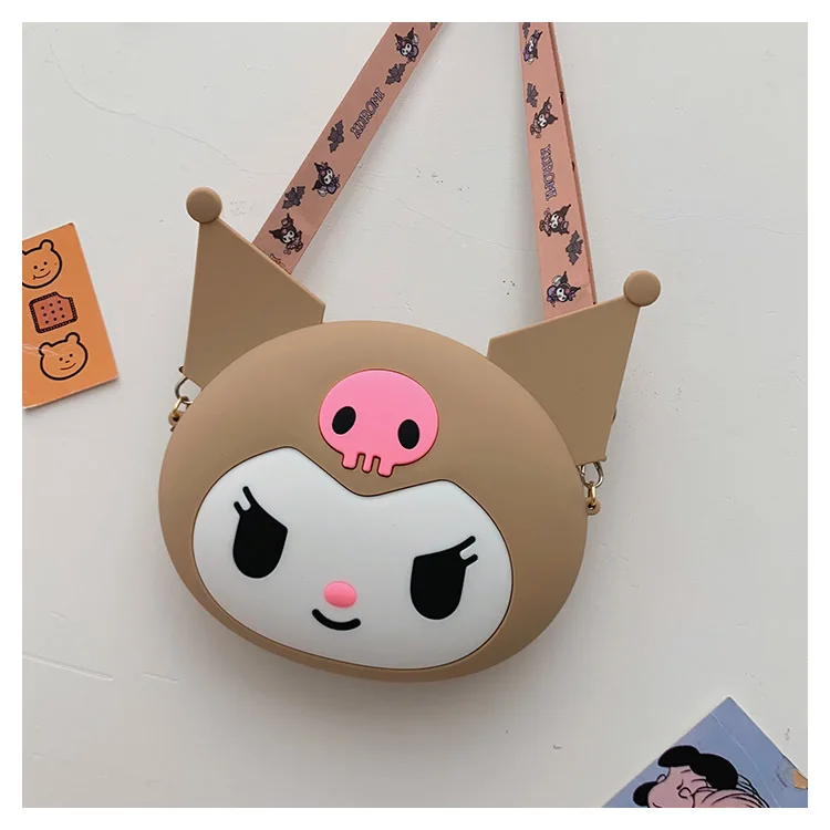 Cartoon Kuromi Silicone Bag Messenger Kawaii Coin Purse