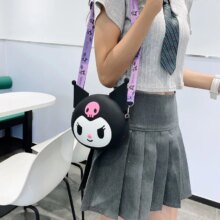 Cartoon Kuromi Silicone Bag Messenger Kawaii Coin Purse Cartoon Kuromi Silicone Bag Messenger Kawaii Coin Purse