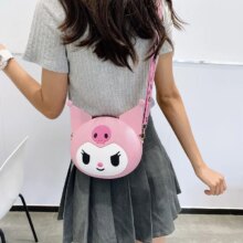 Cartoon Kuromi Silicone Bag Messenger Kawaii Coin Purse Cartoon Kuromi Silicone Bag Messenger Kawaii Coin Purse