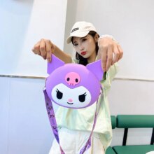 Cartoon Kuromi Silicone Bag Messenger Kawaii Coin Purse Cartoon Kuromi Silicone Bag Messenger Kawaii Coin Purse