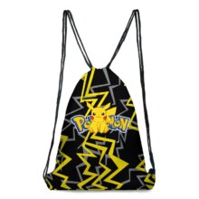 Cartoon Pokemon Pikachu Printed Drawstring Kawaii Bag Cartoon Pokemon Pikachu Printed Drawstring Kawaii Bag