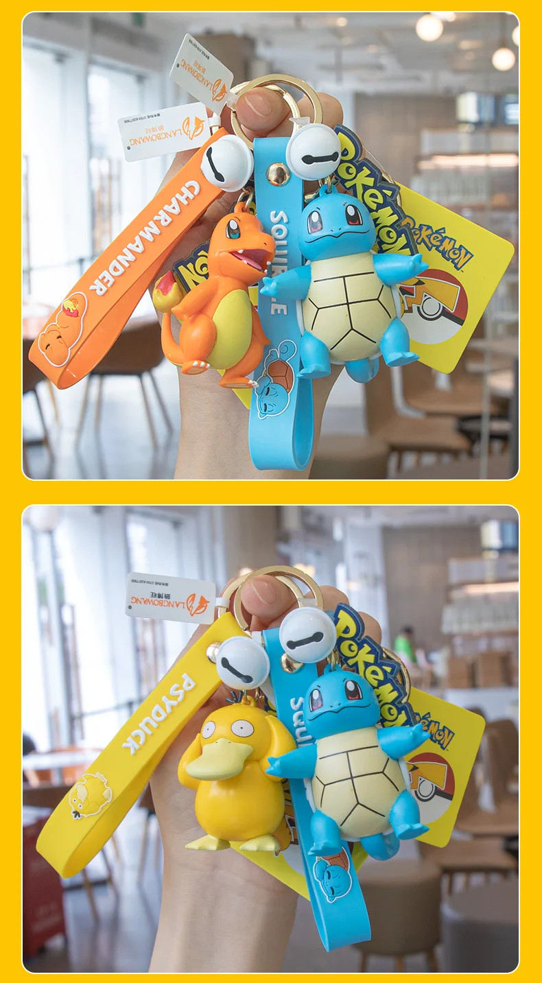 Anime Pokemon Characters Kawaii Pendant Keychains