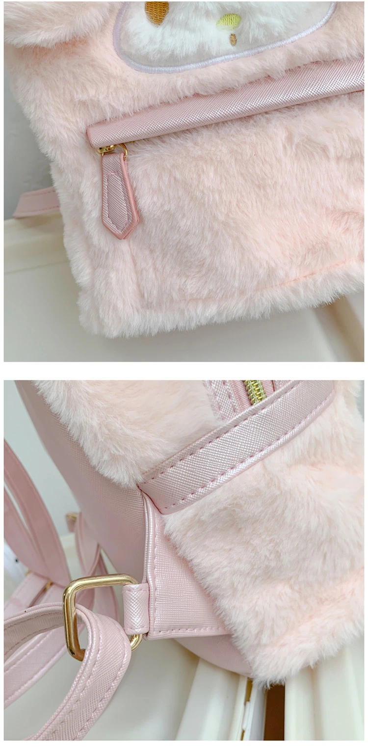 Anime Cinnamoroll Sanrio Kawaii Plush Backpack And Handbag