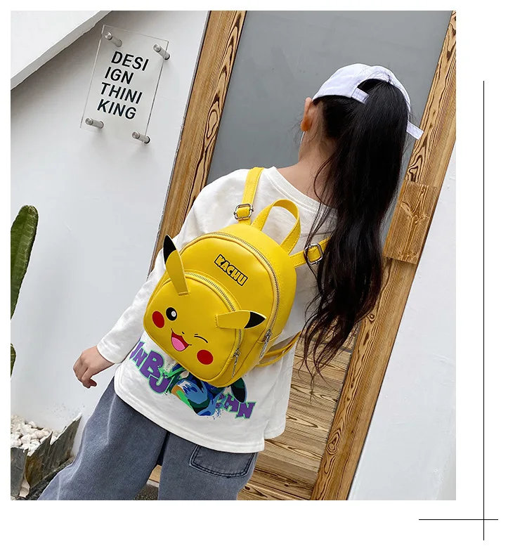 Anime Pokemon Pikachu Kawaii Shoulder Backpack