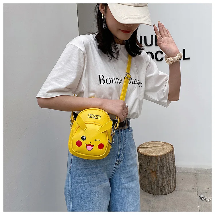 Anime Pokemon Pikachu Kawaii Shoulder Backpack
