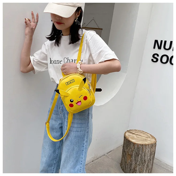Anime Pokemon Pikachu Kawaii Shoulder Backpack