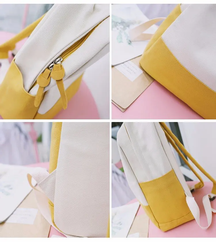 Cartoon Patchwork Harajuku Funny Totoro Kawaii Backpack