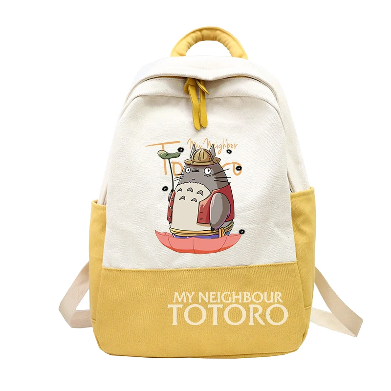 Cartoon Patchwork Harajuku Funny Totoro Kawaii Backpack