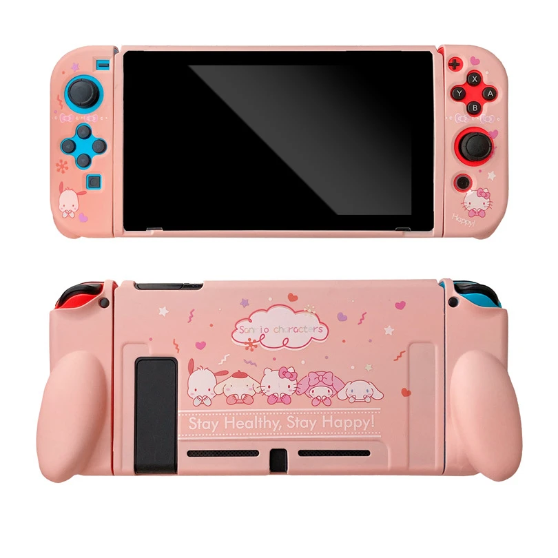 Hello Kitty Kuromi My Melody Switch Protection Shell With Kawaii Game Console