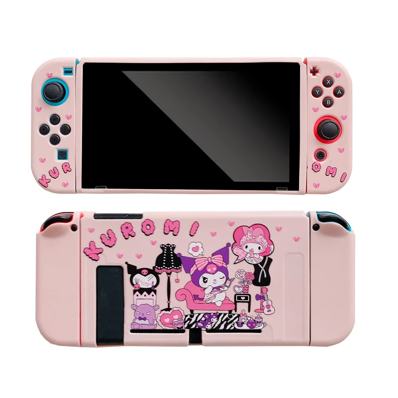 Hello Kitty Kuromi My Melody Switch Protection Shell With Kawaii Game Console