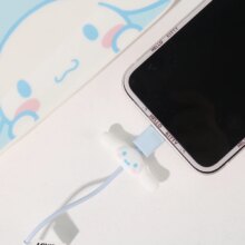 Cinnamoroll Half In Ear Earphones With Kawaii Mobile Phone Remote Earplugs Cinnamoroll Half In Ear Earphones With Kawaii Mobile Phone Remote Earplugs