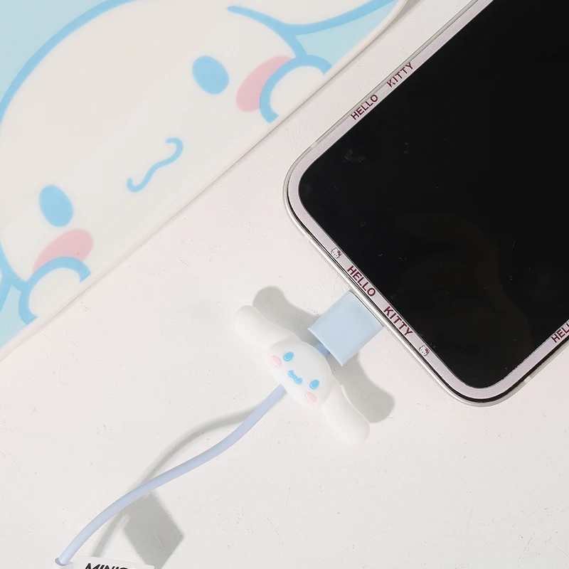 Cinnamoroll Half In Ear Earphones With Kawaii Mobile Phone Remote Earplugs