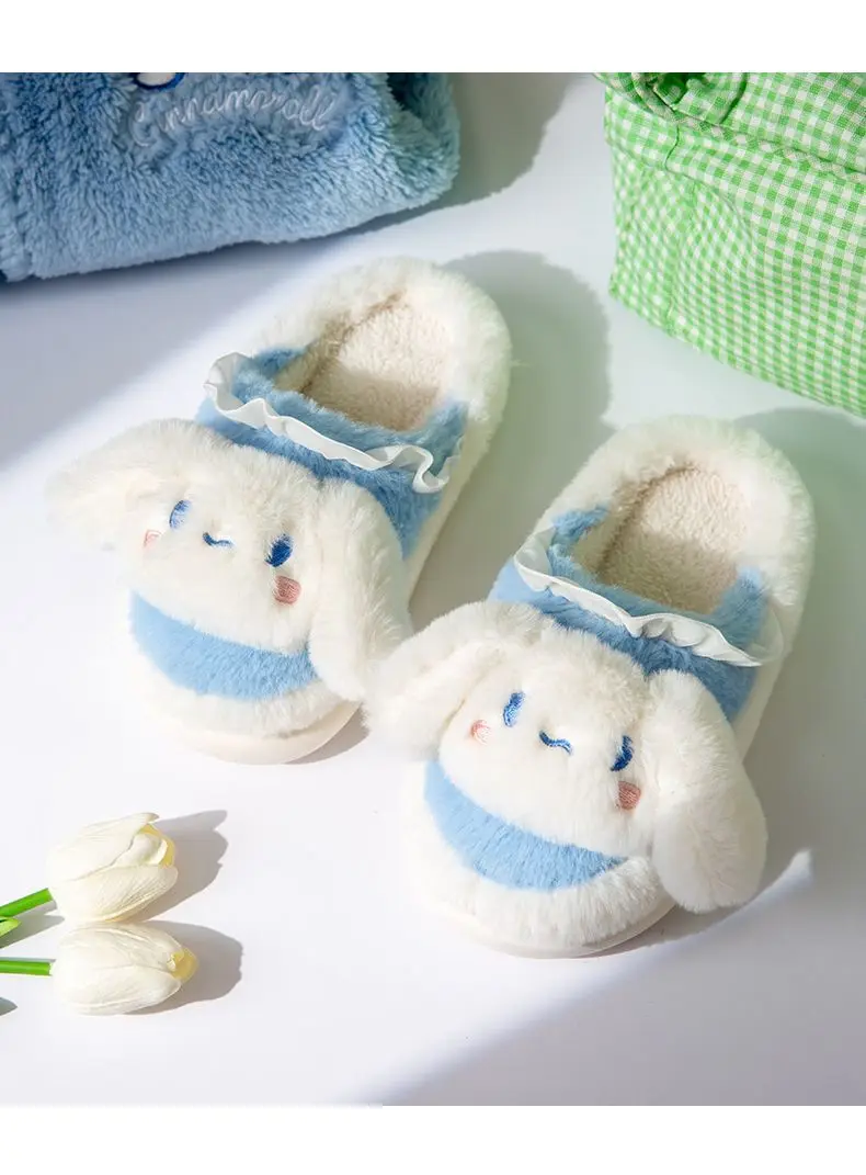 Cinnamoroll Fleece-Lined Thermal Kawaii Cotton Slippers