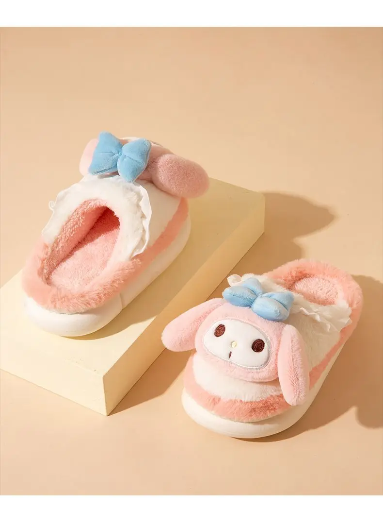 Cinnamoroll Fleece-Lined Thermal Kawaii Cotton Slippers