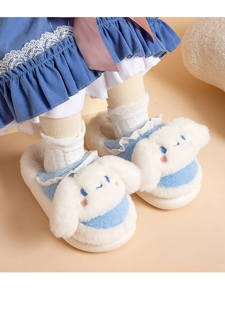 Cinnamoroll Fleece-Lined Thermal Kawaii Cotton Slippers