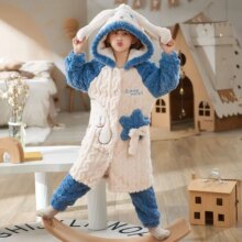 Anime Melody Kuromi Cinnamoroll Kawaii Plush Flannel Children Pajamas Anime Melody Kuromi Cinnamoroll Kawaii Plush Flannel Children Pajamas