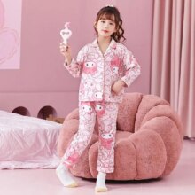 Anime Kuromi Melody Cinnamoroll Kawaii Kids Pyjamas Anime Kuromi Melody Cinnamoroll Kawaii Kids Pyjamas