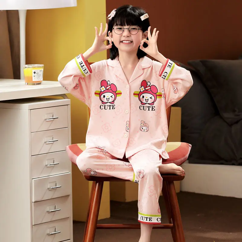 Anime Kuromi Melody Cinnamoroll Kawaii Kids Pyjamas